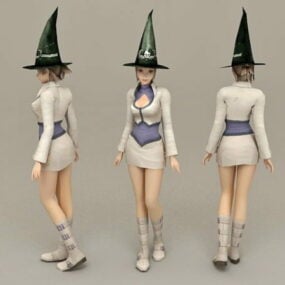 Magician Girl 3d model