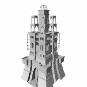Hauptgebäude von Ca.stlDas 3D-Modell