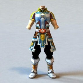 Male Light Armor Set 3d model