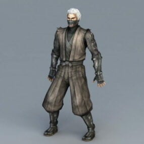 Mandlig Ninja Assassin 3d-model