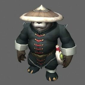 Male Pandaren – Wow Character 3d-modell