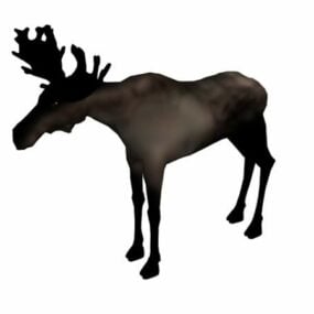 Male Elk Animal 3d model