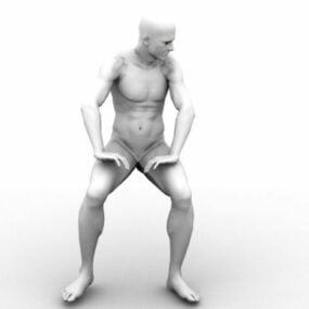 Mannlig figur 3d-modell