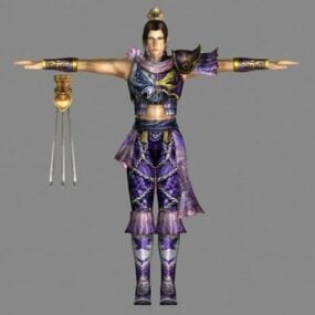 Male Human Warrior Character 3d model