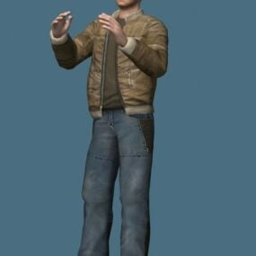 Man In Casual Clothes Character 3d model