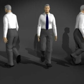 3D-модель персонажа чоловіка в сорочці та штанях