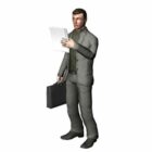 Character Man With Briefcase