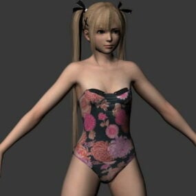 Model 3D postaci bikini Marie Rose
