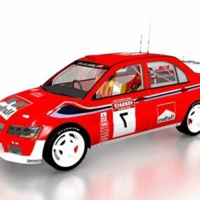 Model 3D samochodu wyścigowego Marlboro