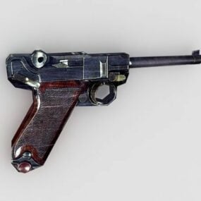 Model 3D pistoletu wojskowego Mauser
