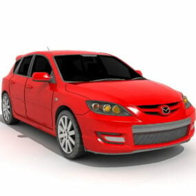 3D model kompaktního auta Mazda 3