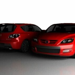 3д модель автомобиля Mazda 3 Седан