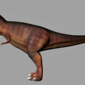 Model 3D dinozaura jedzącego mięso
