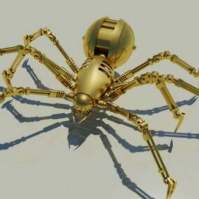Robot Mechanical Spider Character τρισδιάστατο μοντέλο