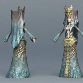 Medieval Islamic Princess 3d model
