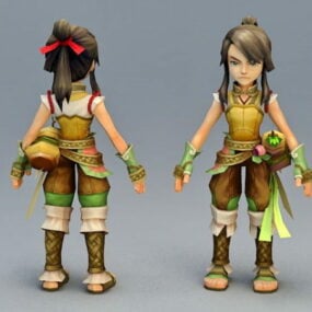 Character Medieval Rogue Anime Character 3d model