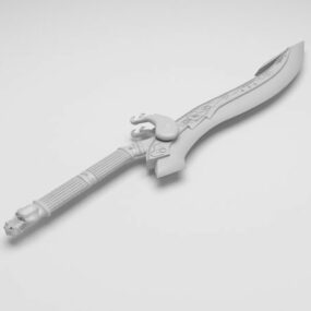 نموذج خنجر القرون الوسطى ثلاثي الأبعاد