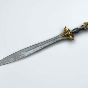 中世纪匕首剑3d模型