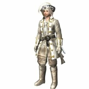Medieval Sea Captain Character 3d model