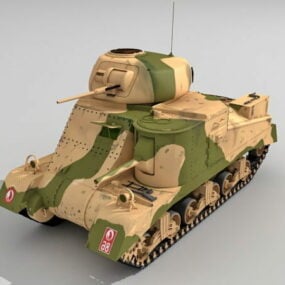 Middelgrote tank M3 3D-model