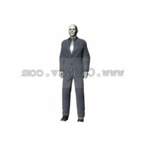 Character Men In Suits 3d model