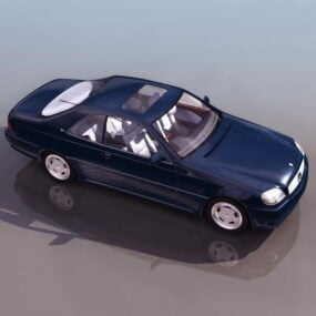 मर्सिडीज-बेंज 600 लक्ज़री सेडान 3डी मॉडल