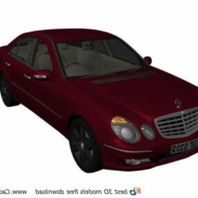 Model 3D samochodu Mercedes Benz klasy E