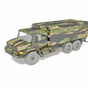 Xe mô hình xe tải quân sự Mercedes 3d