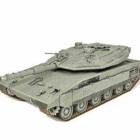 3D model hlavního bojového tanku Merkava