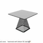 Table de bar en métal de meubles