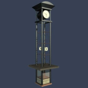 金属製の鐘楼3Dモデル