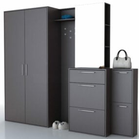 Furniture Office File Cabinet Set 3d model