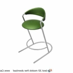 Metal Outdoor Bar Stool Furniture 3d model