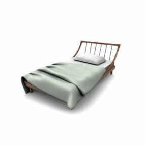 Metal Single Bed 3d model