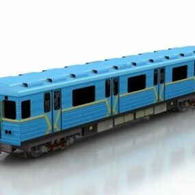 3д модель вагона метро