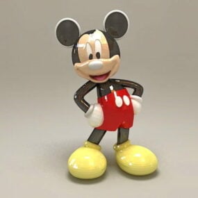 3d модель статуї Міккі Мауса Disney