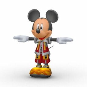 Cartoon Mickey Mouse Character 3d model