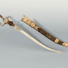 Middle Eastern Sword 3d model