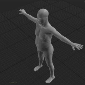 Middle Aged Man Rigged Character 3d model
