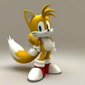 Miles Tails Prower modelo 3d