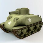 Desenho de tanque do exército militar