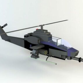 هلیکوپتر نظامی مدل سه بعدی