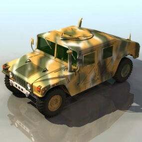 Military Hummer Vehicle 3d model