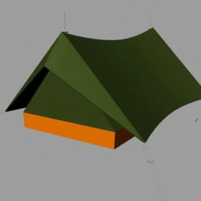 Model namiotu wojskowego 3D
