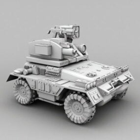 軍用無人地上車両3Dモデル