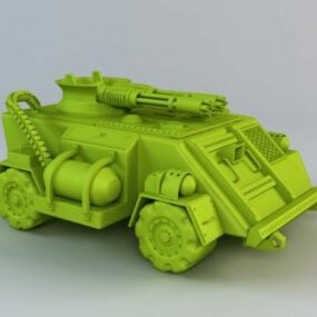 نموذج ثلاثي الأبعاد للمركبة المدرعة العسكرية ذات العجلات