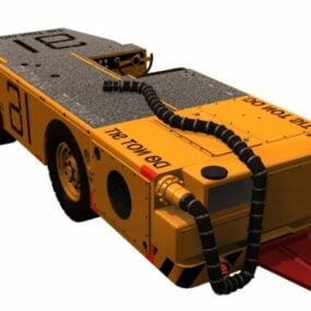 3D model vojenského traktoru Pushback