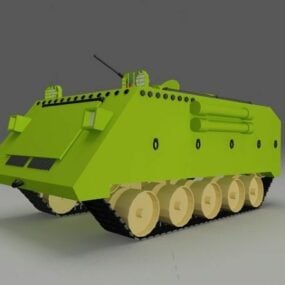 نموذج ثلاثي الأبعاد للمركبة المدرعة العسكرية ذات العجلات