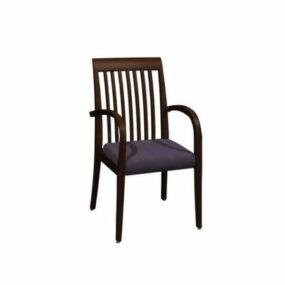 Minimalism Wood Arm Chair 3d model
