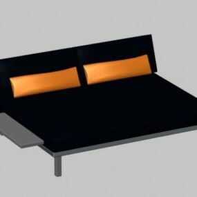 نموذج سرير نهاري بسيط ثلاثي الأبعاد